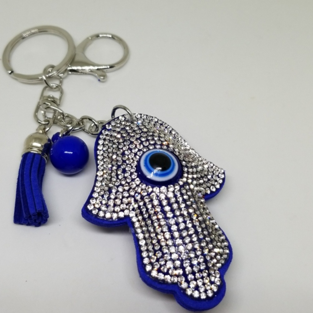 Evil Eye Rhinestone Keychain Turkish - Picture 3 of 4